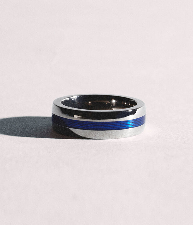 Enamel Geo Ring by Stephen Einhorn
